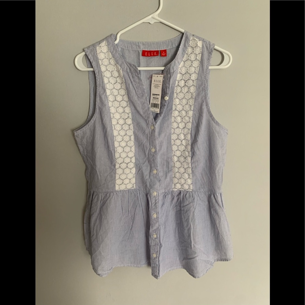 ELLE with tags blue women’s top